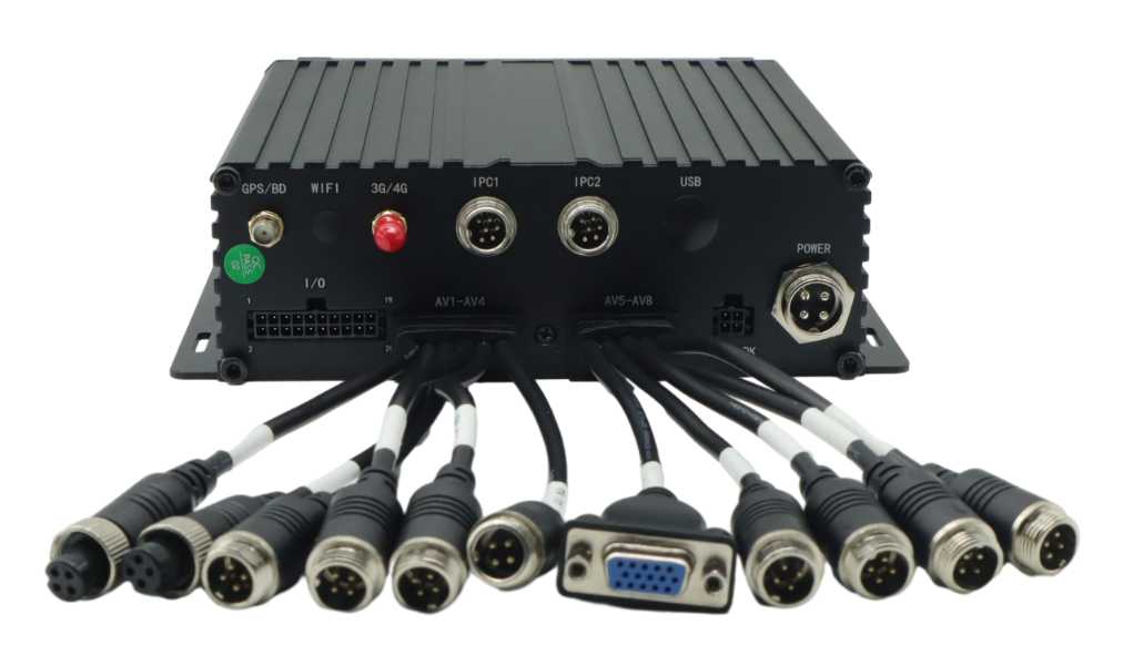 8-kanaliline HDD sõidukile mõeldud mobiilne DVR koos GPS-i WiFi-ga veoautodele