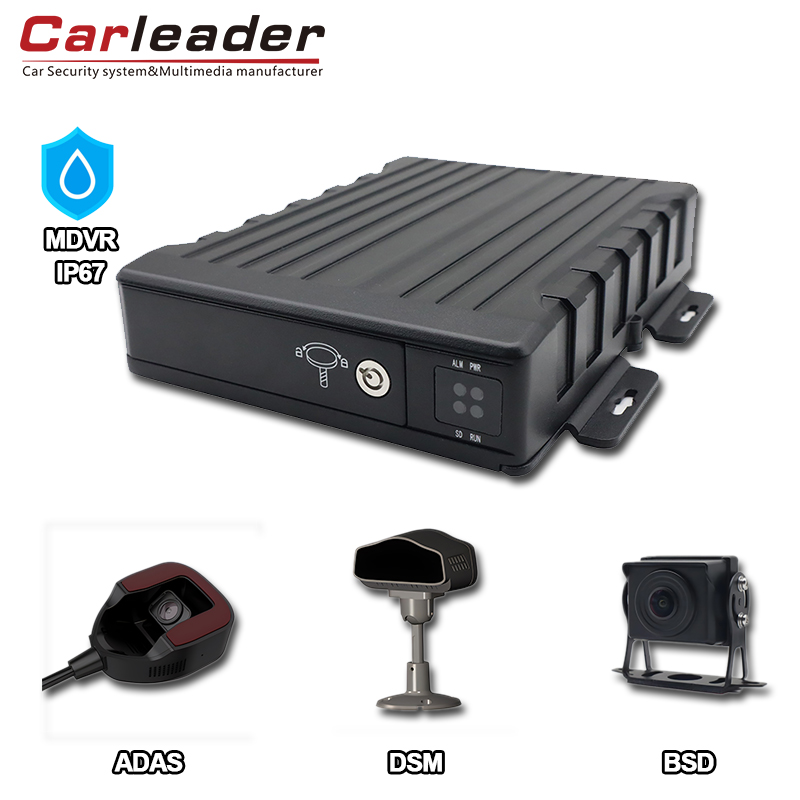 Carleader IP67 Veekindel AI 4CH SD mobiilne DVR: täiustatud sõiduki seirelahendus