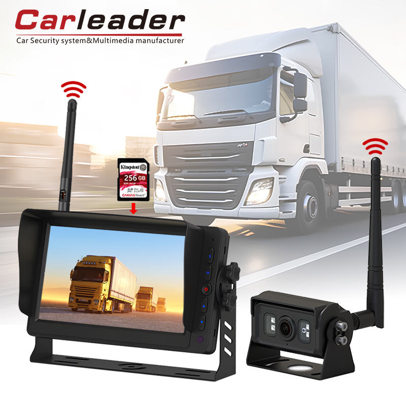 Carleader 7-tolline DVR-i salvestus 2,4 GHz digitaalne traadita jälgimissüsteem ---- Kindlustage oma sõiduohutus