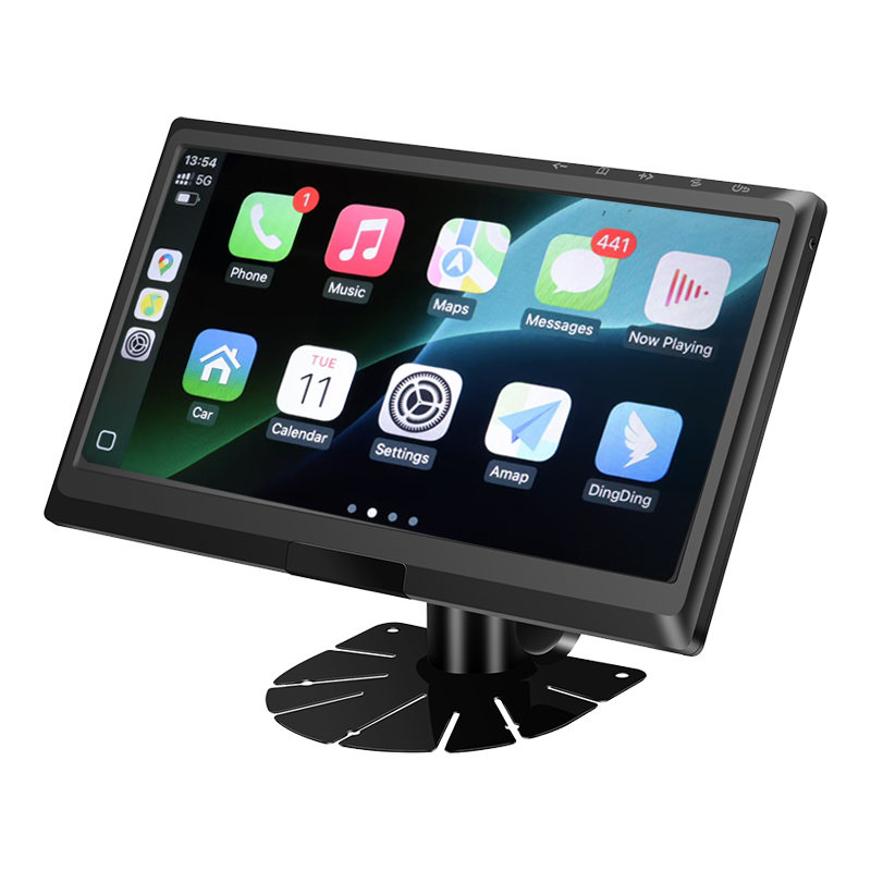 Carleader 9-tolline IPS AHD signaalisisendiga sõiduki monitor toetab CarPlay multimeediat