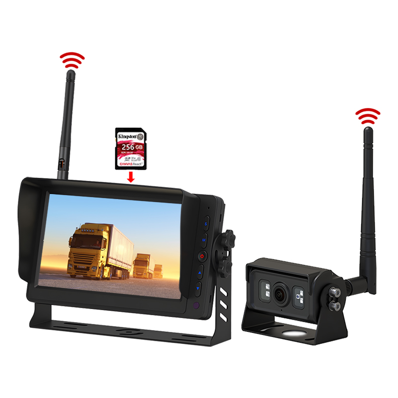 7 -tolline DVR -salvestus 2,4 GHz digitaalne traadita jälgimissüsteem