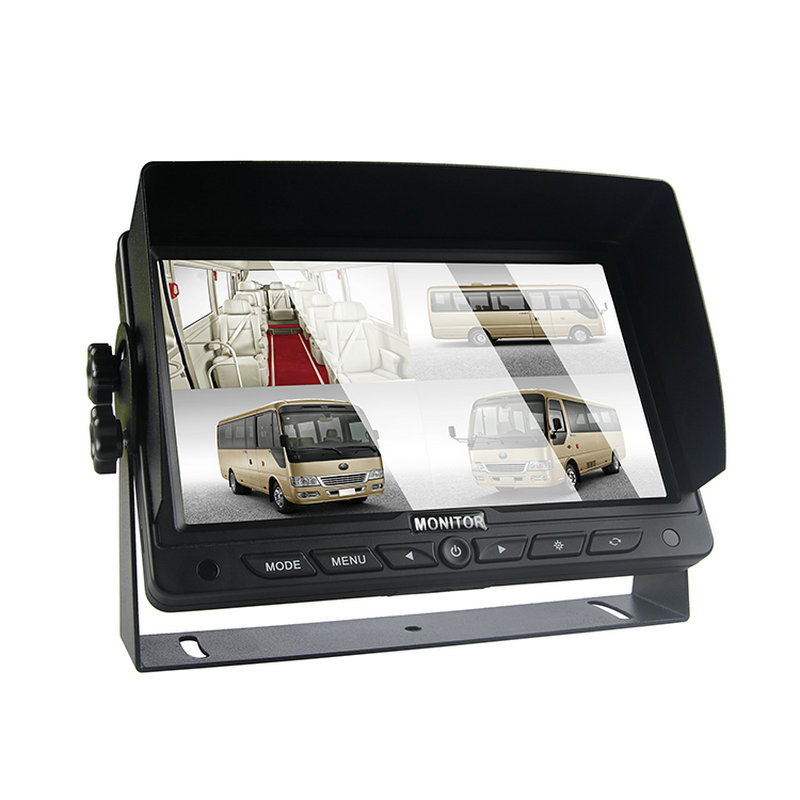 7-tolline veoautosisene HD Quad Split monitor