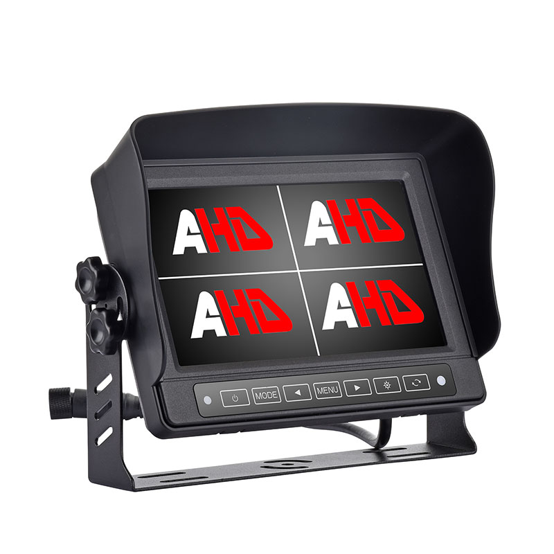 7-tolline puutetundliku nupuga veekindel auto Quad AHD monitor